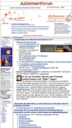 Vorschau der mobilen Webseite www.alzheimerforum.de, AlzheimerForum