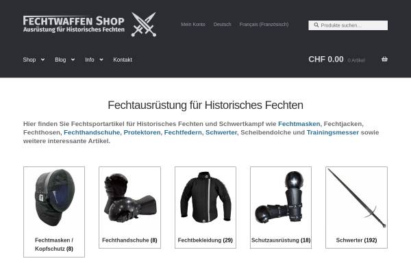 Vorschau von fechtwaffen.ch, FW Handels GmbH