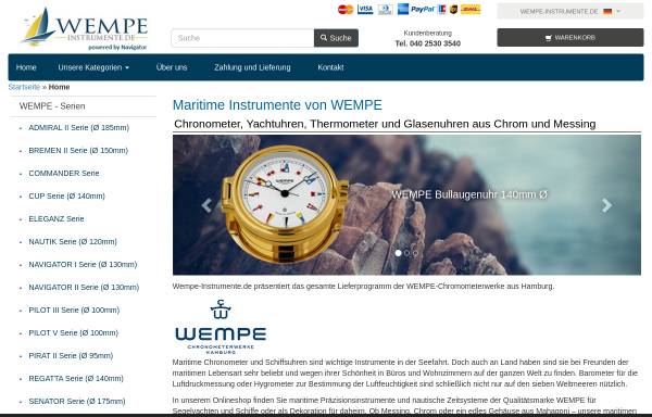 Vorschau von www.wempe-instrumente.de, Navigator Handels GmbH