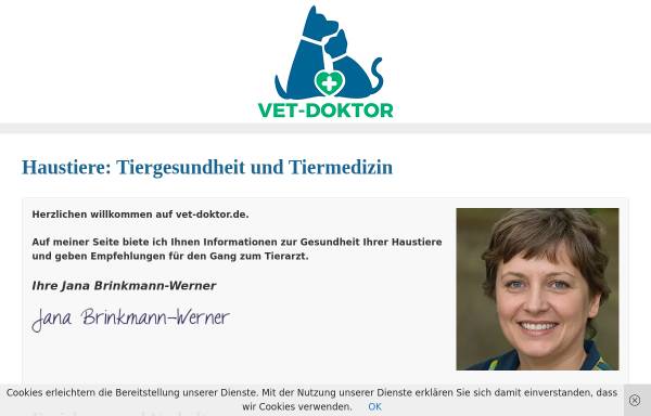 Vorschau von vet-doktor.de, Berliner Tierärzte im Internet