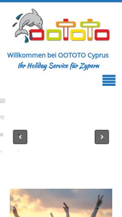 Vorschau der mobilen Webseite www.oototo-egypt.com, Oototo Holiday Service Gernot Nolte