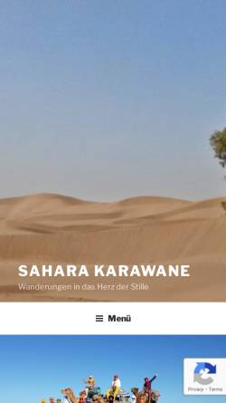 Vorschau der mobilen Webseite www.sahara-karawane.de, Sahara Karawane