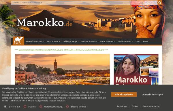 Vorschau von marokko.de, Marokko Reise