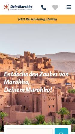 Vorschau der mobilen Webseite www.dein-marokko.de, Dein Marokko