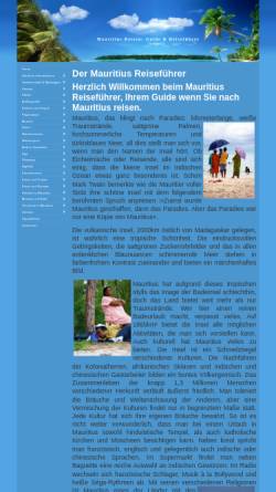 Vorschau der mobilen Webseite www.xn--der-mauritius-reisefhrer-ftc.de, Der Mauritius Reiseführer