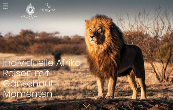 Vorschau von www.africa-royal-tours.de, Africa Royal Tours