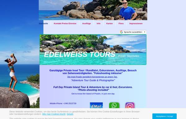 Vorschau von edelweisstours.co, Edelweiss Tours Seychellen