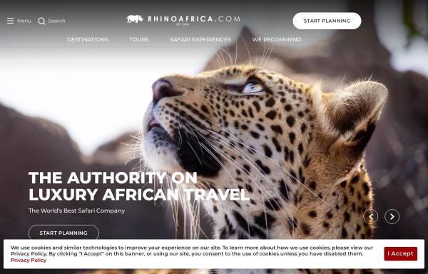 Vorschau von www.rhinoafrica.com, Rhino Afrika