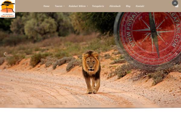 Vorschau von www.private-kalahari-safari.com, 4 x 4 Adventures