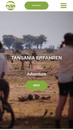 Vorschau der mobilen Webseite www.tansania-erfahren.de, Tansania erfahren