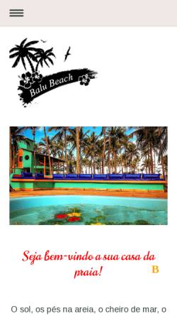 Vorschau der mobilen Webseite www.balu-beach-paradise.com, Balu Beach Atalaia