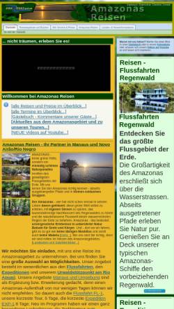 Vorschau der mobilen Webseite amazonasreisen.de, Amazonas Reisen, Wolfgang Brög