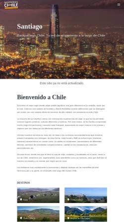 Vorschau der mobilen Webseite www.backpackerschile.com, Backpackers Chile