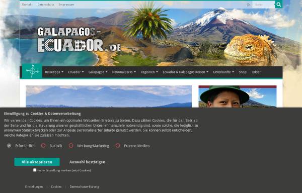 Vorschau von galapagos-ecuador.de, Galapagos-Ecuador.de