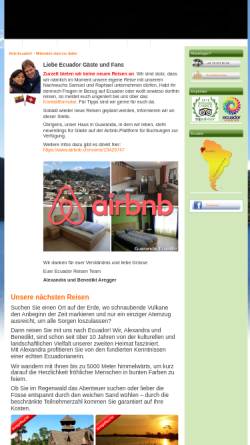 Vorschau der mobilen Webseite www.ecuador-reise.ch, Ecuador-Reise.ch