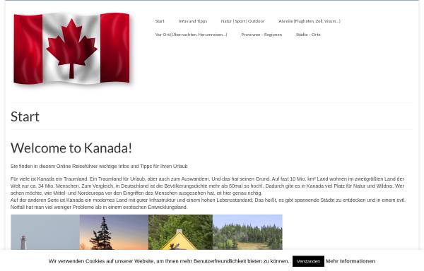 Vorschau von www.kanada-reisefuehrer.info, Kanada Reiseführer
