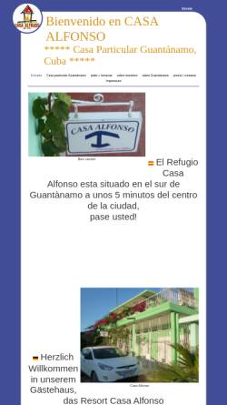 Vorschau der mobilen Webseite www.casa-alfonso.com, Casa Alfonso