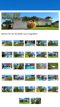 Vorschau der mobilen Webseite www.ferienhaus-ibis-florida.de, Ferienhaus Ibis