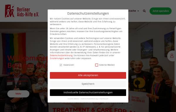 Vorschau von www.berlin-aidshilfe.de, Berliner Aids-Hilfe e.V.