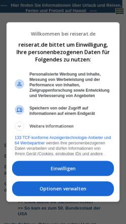 Vorschau der mobilen Webseite www.reiserat.de, Reise Rat