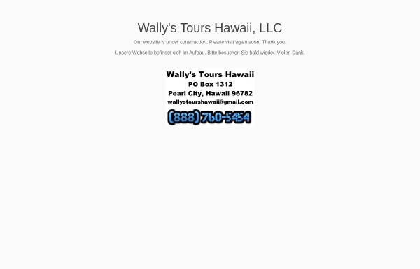 Vorschau von www.wallystours.com, Wally's Tours Hawaii