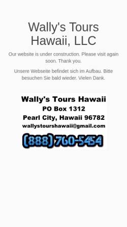 Vorschau der mobilen Webseite www.wallystours.com, Wally's Tours Hawaii