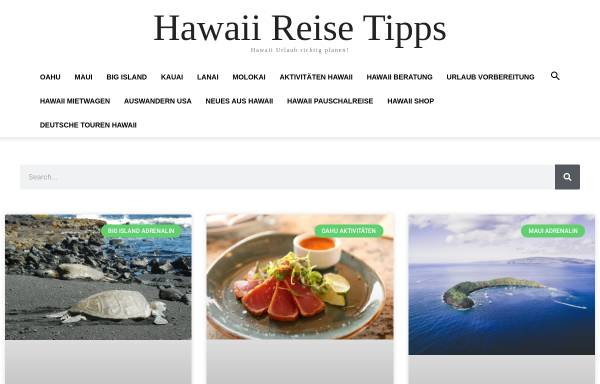 Vorschau von hawaii-reise-tipps.de, International Tours & Vacation Planning LLC