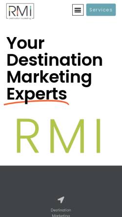 Vorschau der mobilen Webseite rmimarketing.com, Rocky Mountain International