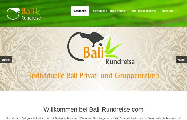 Vorschau von www.bali-rundreise.com, Bali-Rundreise.com