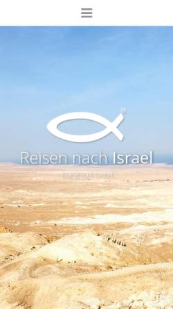 Vorschau der mobilen Webseite www.reisen-nach-israel.de, Reisen nach Israel, Evangtours GmbH