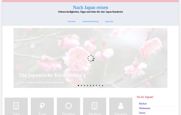 Vorschau von www.nachjapanreisen.de, Nach Japan reisen