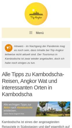 Vorschau der mobilen Webseite tripangkor.com, Trip Angkor