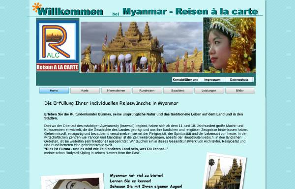 Vorschau von myanmar-alacarte.com, Reisen a la carte