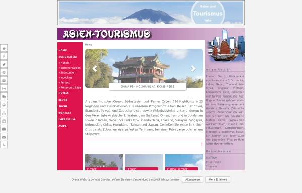Vorschau von www.asien-tourismus.de, Asien-Tourismus
