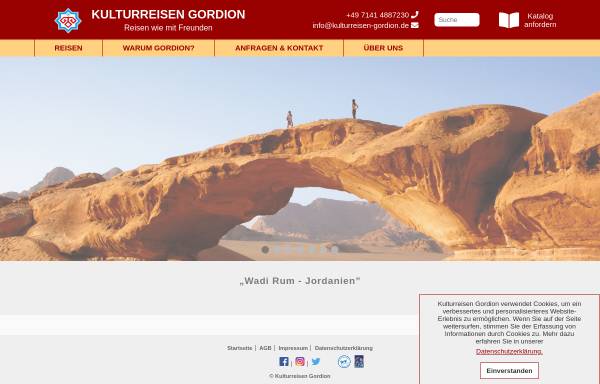 Vorschau von www.kulturreisen-gordion.de, Kulturreisen Gordion