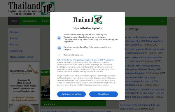 Vorschau von thailandtip.info, Thailand Tip