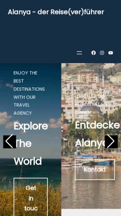 Vorschau der mobilen Webseite www.alanya-tuerkei.de, Alanya!