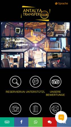 Vorschau der mobilen Webseite www.antalyatransferclub.de, Antalya Transfer Club