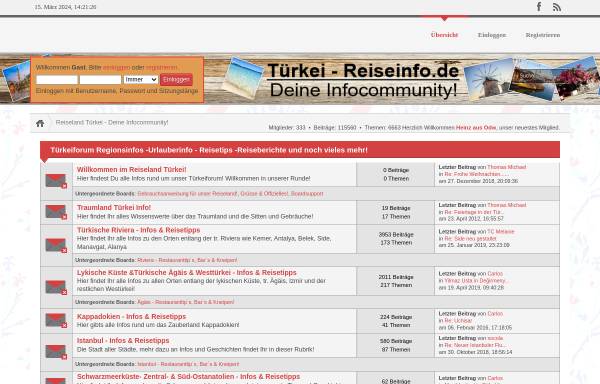 Vorschau von tuerkei-reiseinfo.de, Türkei-Reiseinfo.de