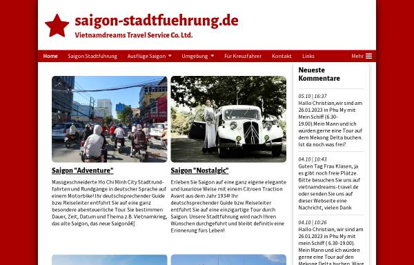 Vorschau von www.saigon-stadtfuehrung.de, Saigon Stadtführung