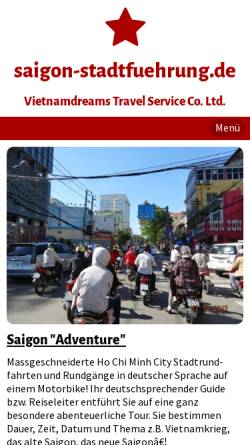 Vorschau der mobilen Webseite www.saigon-stadtfuehrung.de, Saigon Stadtführung