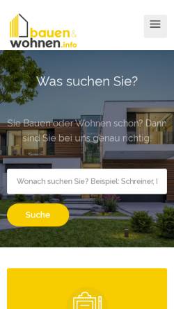 Vorschau der mobilen Webseite www.bauenundwohnen.be, BauenundWohnen.be