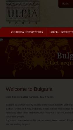 Vorschau der mobilen Webseite www.ulpiatours.com, Ulpia Tours GmbH