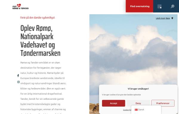 Vorschau von www.romo.dk, Reiseinformationen und Veranstaltungen