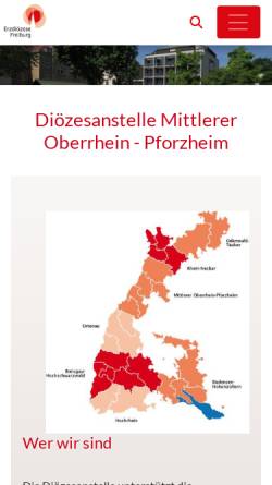 Vorschau der mobilen Webseite www.dst-mopf.de, Diözesanstelle Mittlerer Oberrhein-Pforzheim