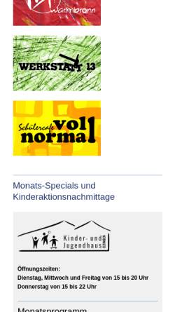 Vorschau der mobilen Webseite www.jhleonberg.de, Jugendhaus Leonberg e.V.