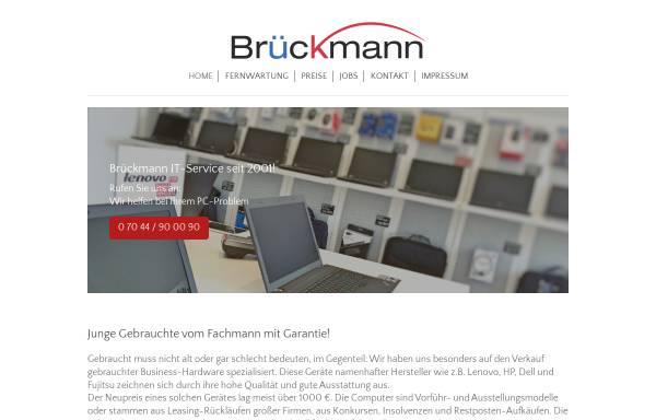 Vorschau von www.brueckmann-it.eu, Brückmann IT-Service