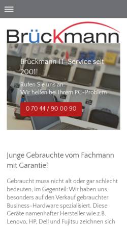 Vorschau der mobilen Webseite www.brueckmann-it.eu, Brückmann IT-Service