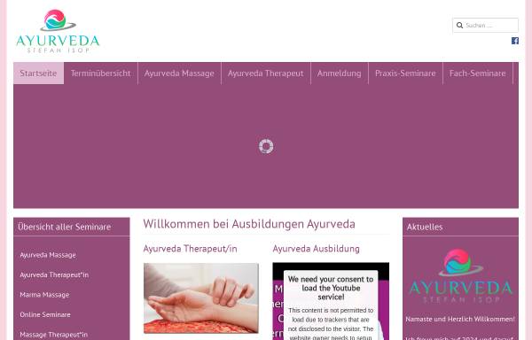 Vorschau von www.ausbildungen-ayurveda.de, Agasthya - Praxis für Ayurveda und Naturheilkunde - Stefan Isop