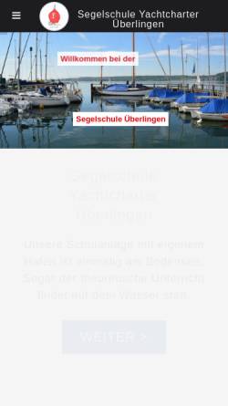 Vorschau der mobilen Webseite segelschule-ueberlingen.de, Segelschule Yachtcharter Überlingen Raschewski & Held
